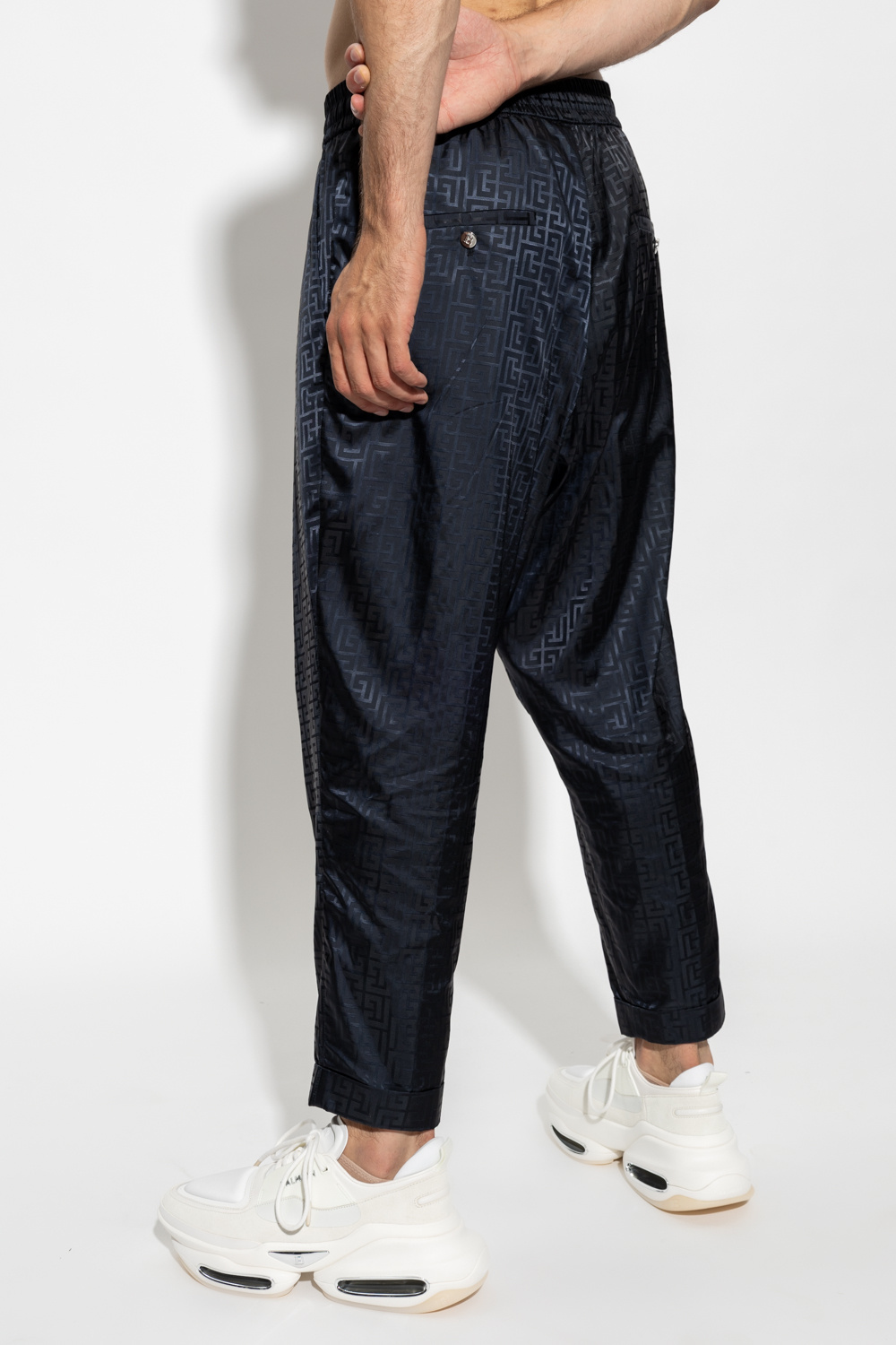 Balmain cotton discount harem pants